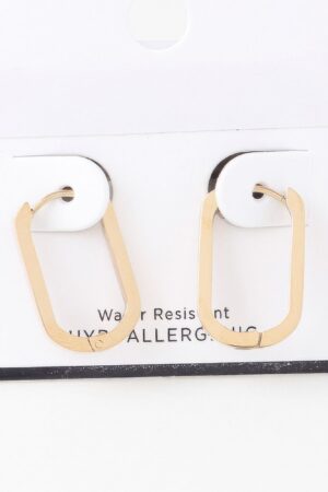 Delicate Link-Chain Oval Earrings – Lightweight & Gift-Ready
