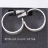 Crosshatched Wide Hoop Earrings – Gold-Tone