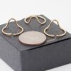 Triple Open Wave Ring Set – Gold-Tone Sculptural Stackers