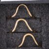 Triple Open Wave Ring Set – Gold-Tone Sculptural Stackers