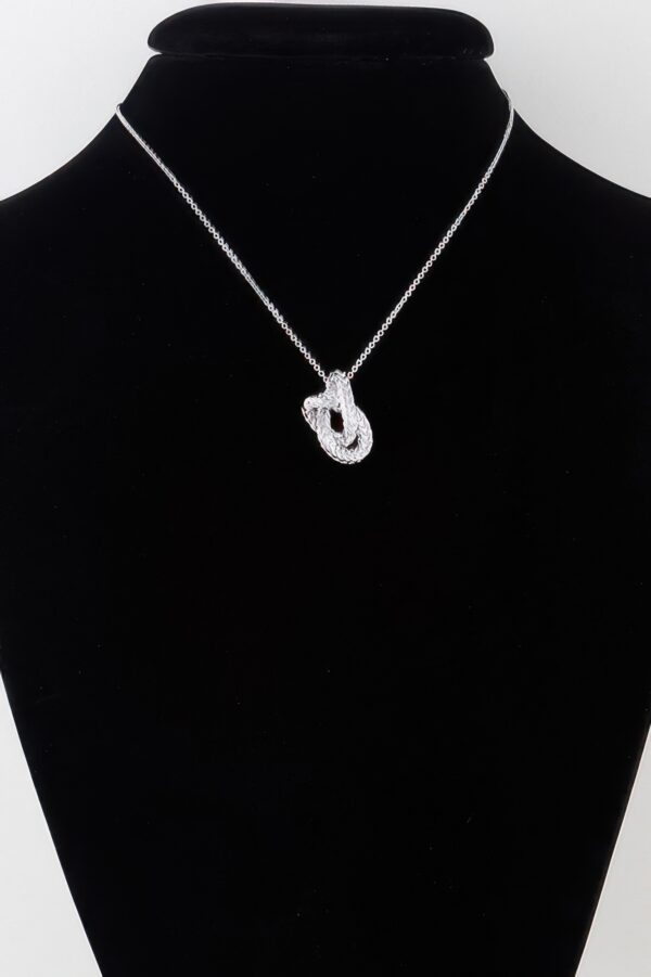 Braided Interweave Pendant Necklace – Gold-Tone