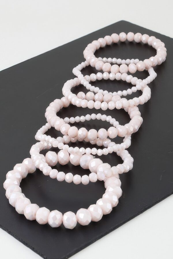 Multi-Crystal Beaded Stretch Bracelet