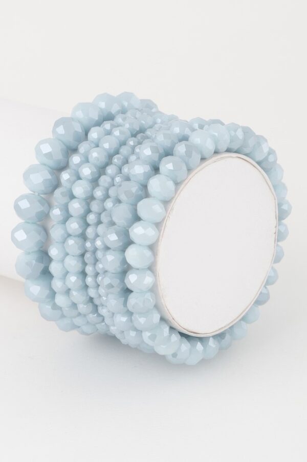 Multi-Crystal Beaded Stretch Bracelet