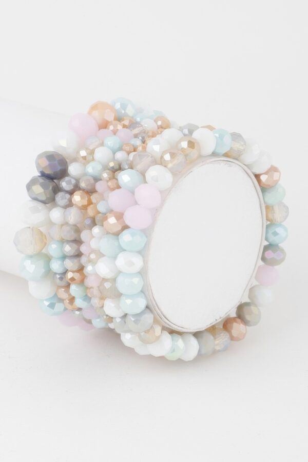 Multi-Crystal Beaded Stretch Bracelet