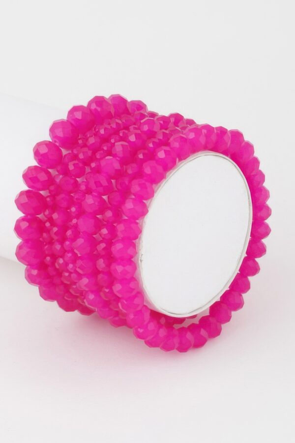 Multi-Crystal Beaded Stretch Bracelet