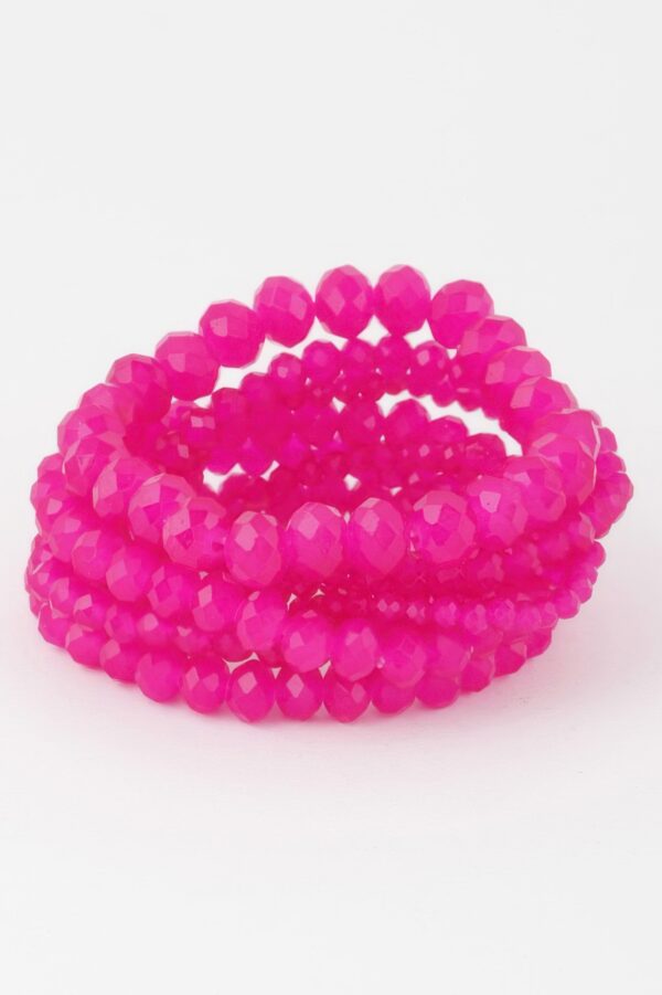 Multi-Crystal Beaded Stretch Bracelet