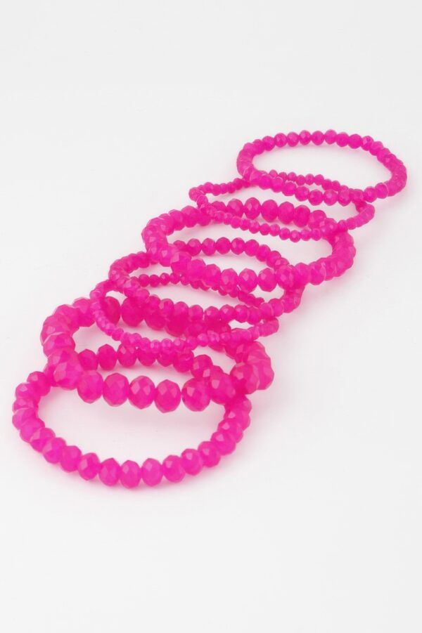 Multi-Crystal Beaded Stretch Bracelet
