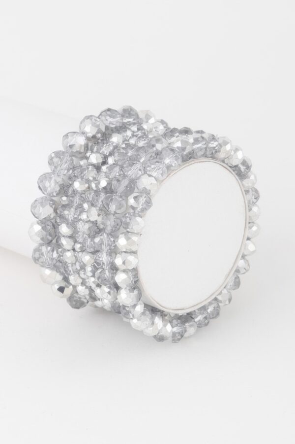 Multi-Crystal Beaded Stretch Bracelet