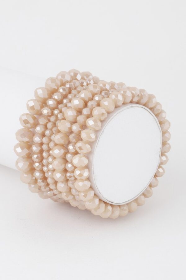 Multi-Crystal Beaded Stretch Bracelet