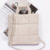 Quilted Padded Faux Leather Tote – Structured Chic
