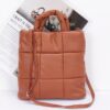Quilted Padded Faux Leather Tote – Structured Chic