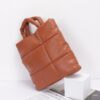 Quilted Padded Faux Leather Tote – Structured Chic