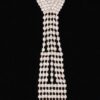 Rhinestone Necktie Necklace – Tie-Silhouette Sparkle