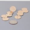 Hammered Disk Drop Earrings – Stacked Circle Design
