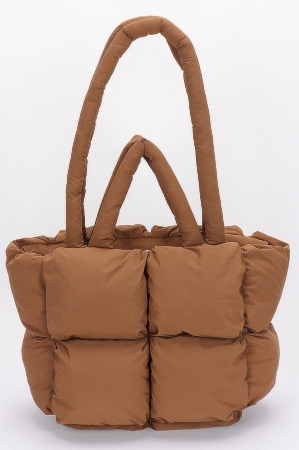 Quilted Nylon Padded Tote Bag – Lightweight Everyday Tote