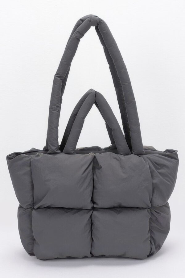 Quilted Nylon Padded Tote Bag – Lightweight Everyday Tote