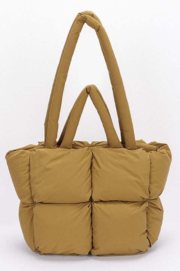 Quilted Nylon Padded Tote Bag – Lightweight Everyday Tote