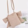 Bow Bliss Structured Faux Leather Clutch