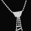 Rhinestone Necktie Necklace – Sparkling Tie Pendant