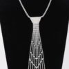Rhinestone Necktie Necklace – Tie-Inspired Pendant