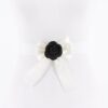 Flower Satin Ribbon Elastic Belt – Satin Bow Detail