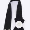 Flower Bow Wide Elastic Belt