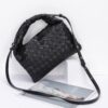 Woven Faux Leather Clutch with Detachable Strap