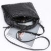 Woven Faux Leather Clutch with Detachable Strap