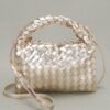 Woven Faux Leather Clutch with Detachable Strap