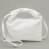 Woven Faux Leather Clutch with Detachable Strap