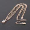 Double Cubic Crystal Chain Necklace – Layered Sparkle