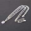 Double Cubic Crystal Chain Necklace – Layered Sparkle