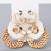 Geometric Weaved Hoop Earrings Set – Polished