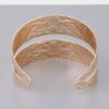 Hammered Double Wrap Cuff Bracelet – Sculptural Design