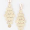 Modern Diamond Sequin Drop Earrings