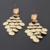 Modern Diamond Sequin Drop Earrings