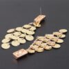 Modern Diamond Sequin Drop Earrings