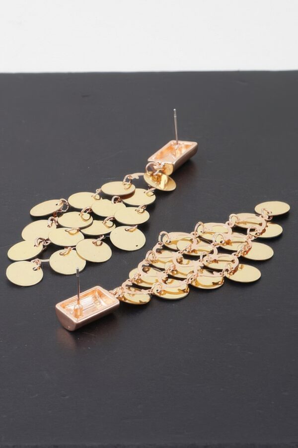 Modern Diamond Sequin Drop Earrings