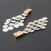 Modern Diamond Sequin Drop Earrings