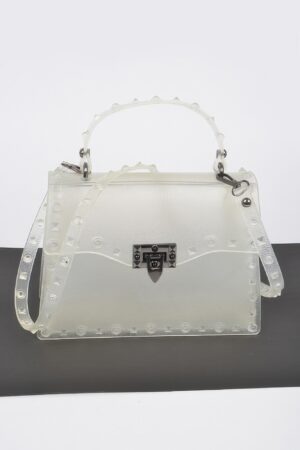 Monotone Studded Clutch – Structured Polyurethane