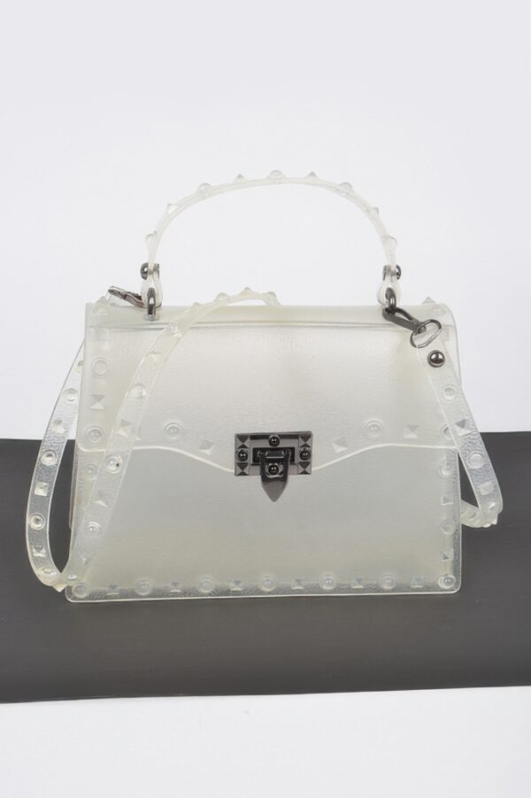 Monotone Studded Clutch – Structured Polyurethane