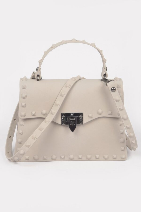 Monotone Studded Clutch – Structured Polyurethane