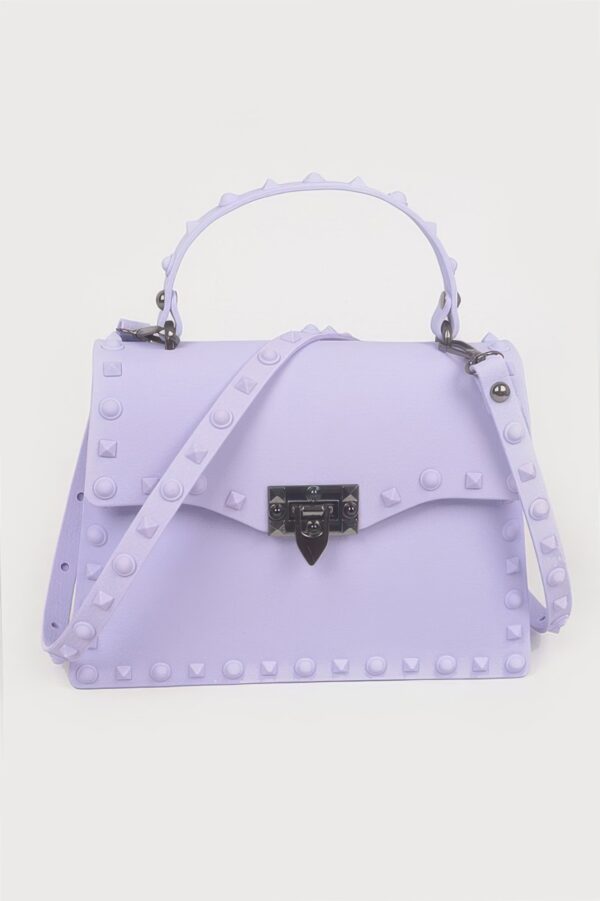 Monotone Studded Clutch – Structured Polyurethane