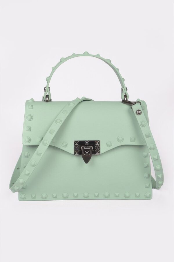 Monotone Studded Clutch – Structured Polyurethane