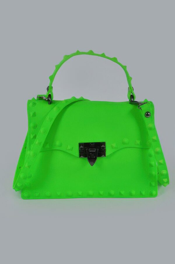 Monotone Studded Clutch – Structured Polyurethane