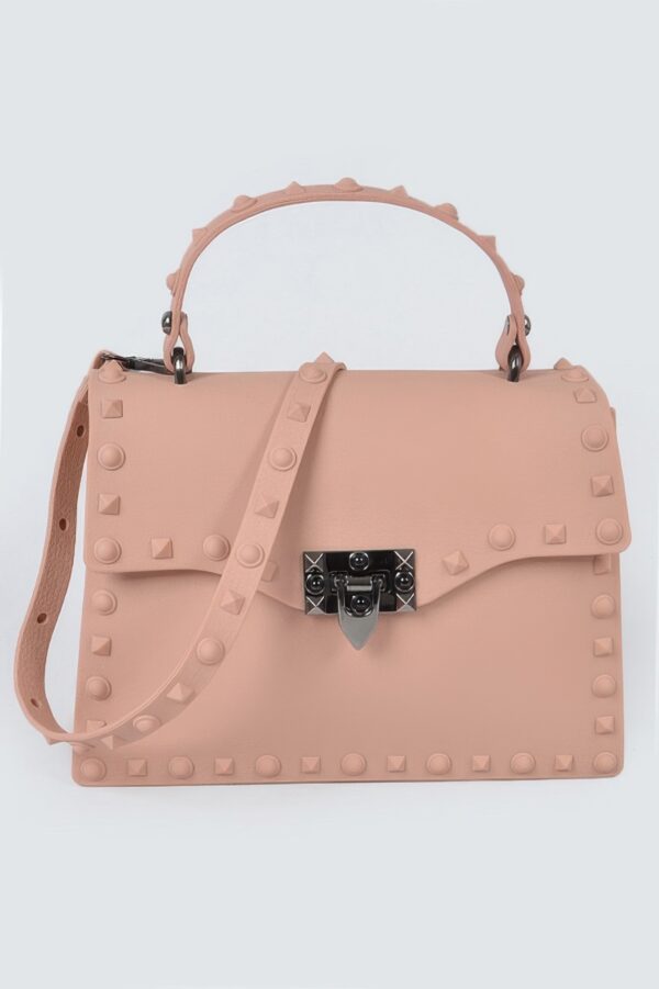 Monotone Studded Clutch – Structured Polyurethane