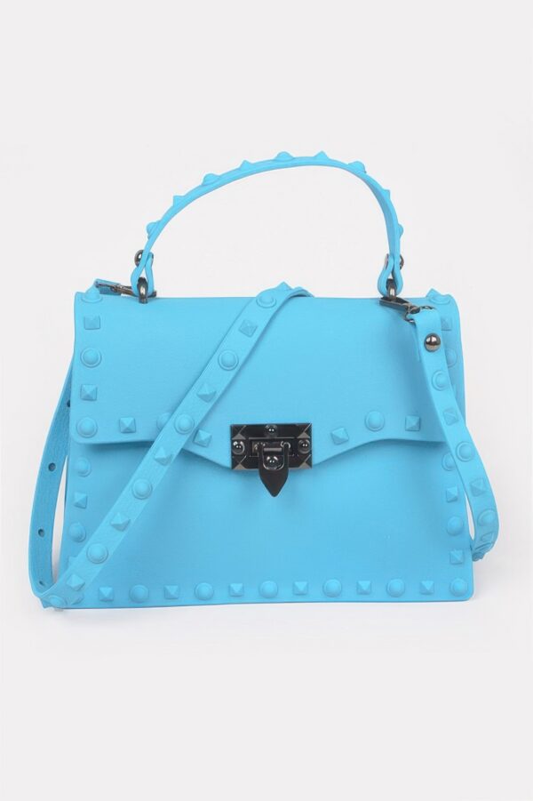 Monotone Studded Clutch – Structured Polyurethane