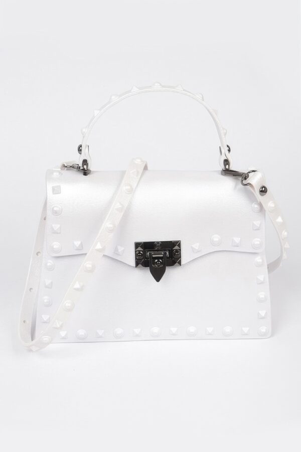 Monotone Studded Clutch – Structured Polyurethane