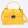 Monotone Studded Clutch – Structured Polyurethane