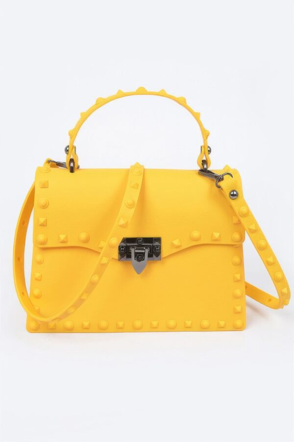 Monotone Studded Clutch – Structured Polyurethane